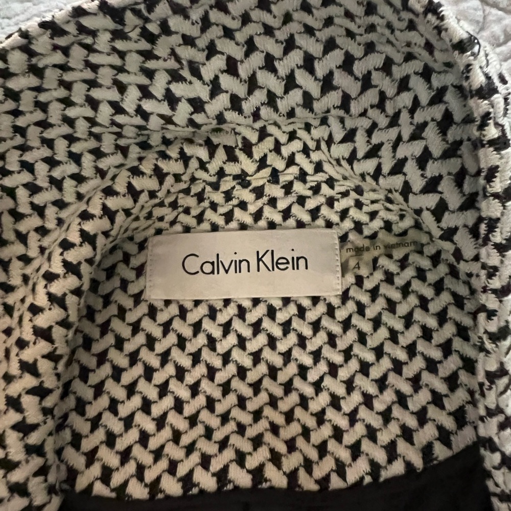 Calvin klein black and white jacket